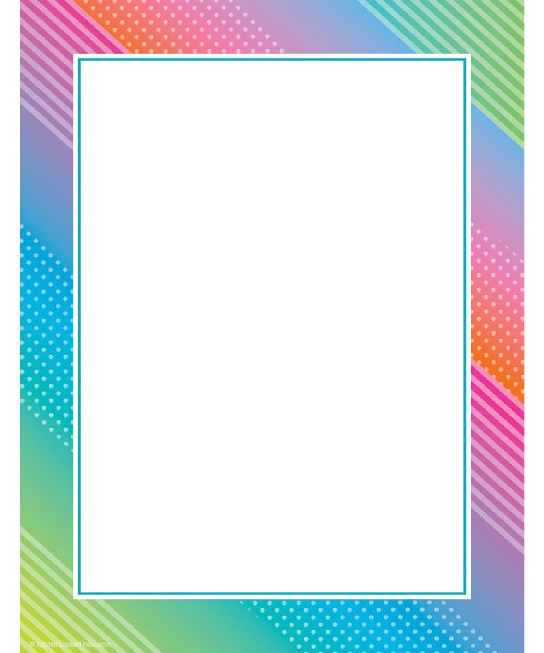 Colorful Vibes Computer Paper