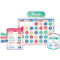 Watercolor Calendar Bulletin Board Display