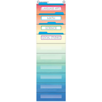 10 Pocket File Storage Pocket Chart