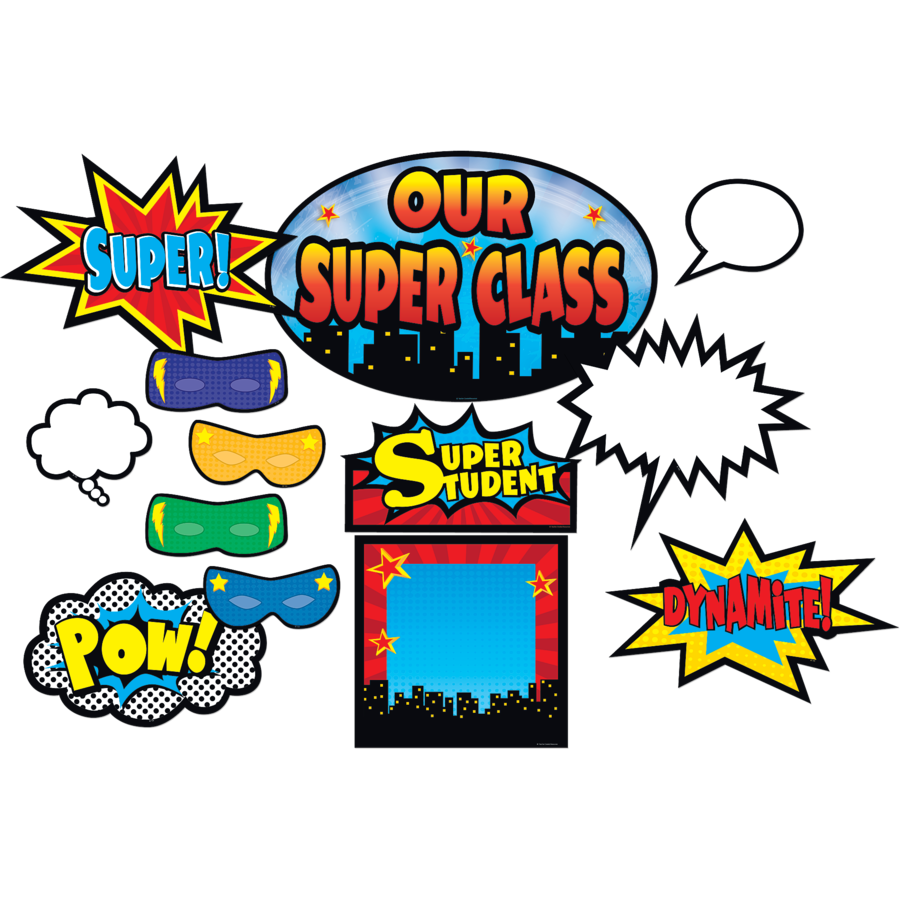 Super Hero Bulletin Board Display Set