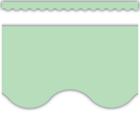 Mint Green Scalloped Border