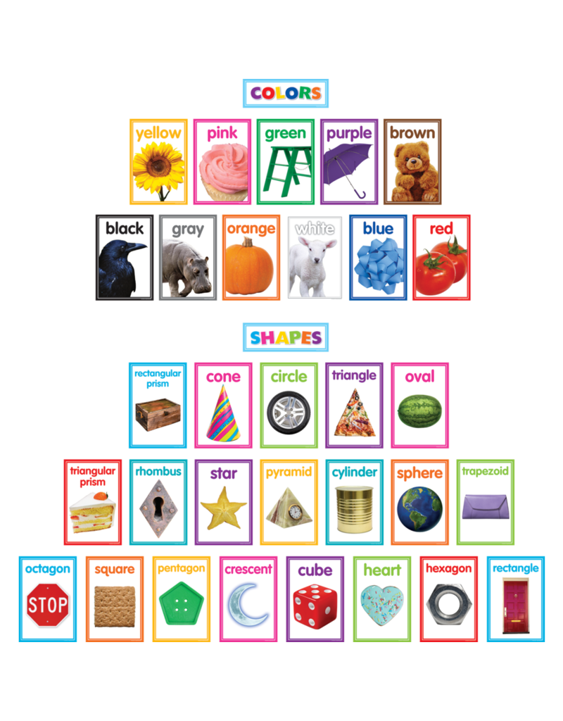 Colorful Shapes and Colors Bulletin Board - Inspiring Young Minds to Learn