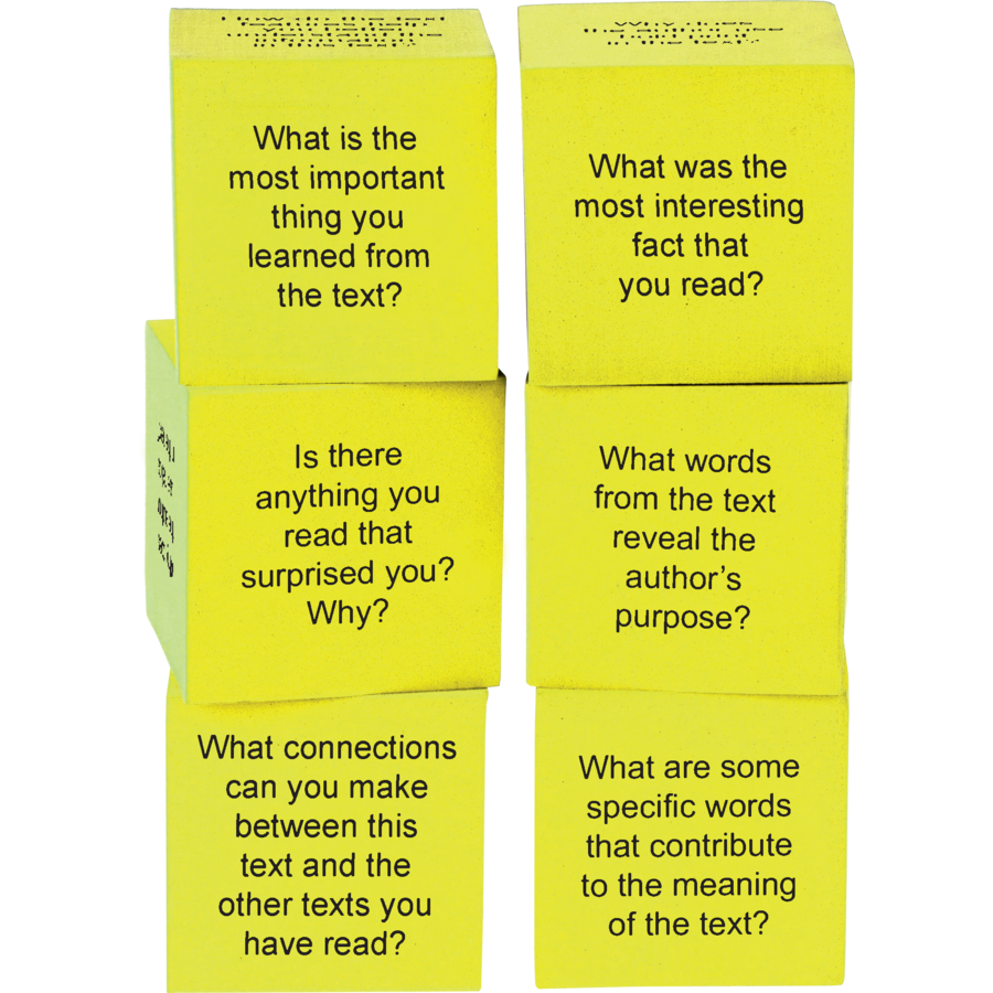 Foam Nonfiction Comprehension Cubes