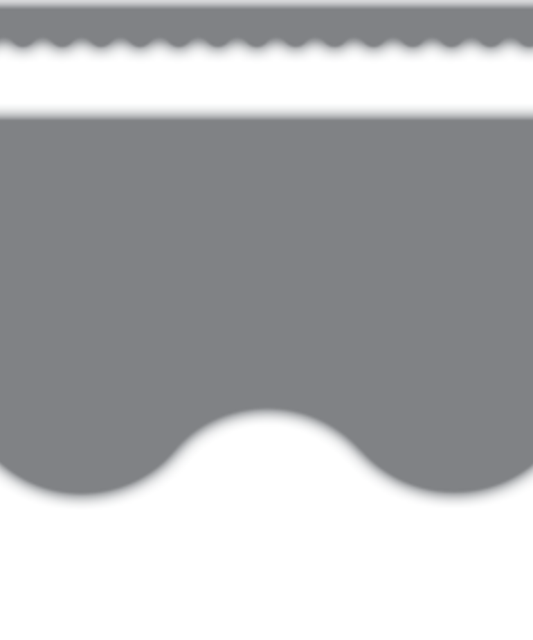 Teacher Created Resources Gray Scalloped Border Trim