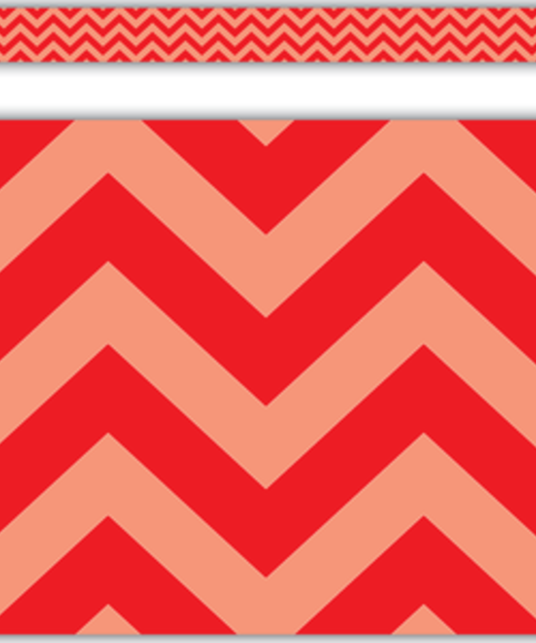 red chevron page border