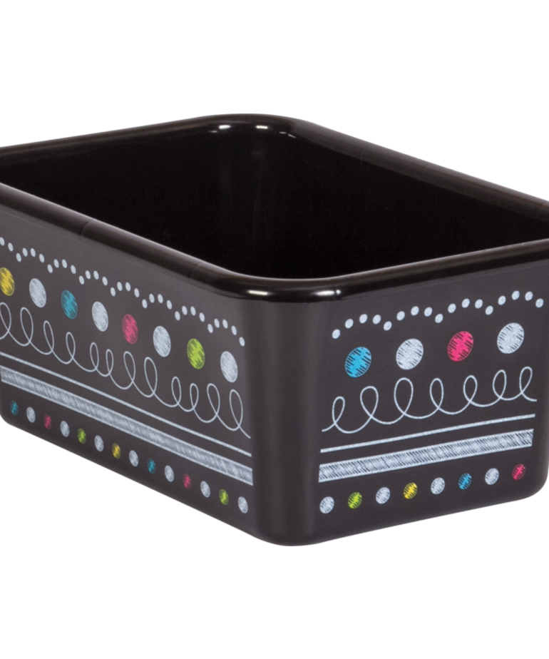 Chalkboard Brights Small Storage Bin