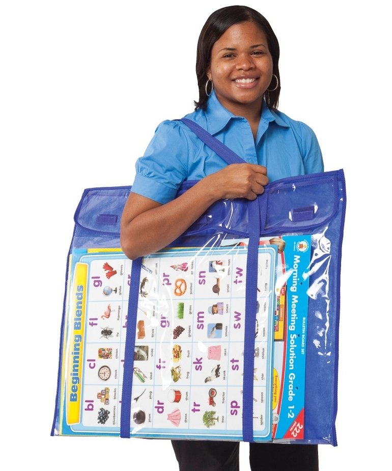 Deluxe Bulletin Board Pocket Chart Storage