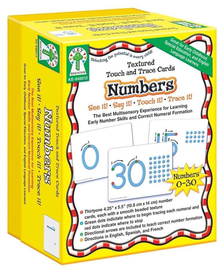 Textured Touch & Trace Numbers