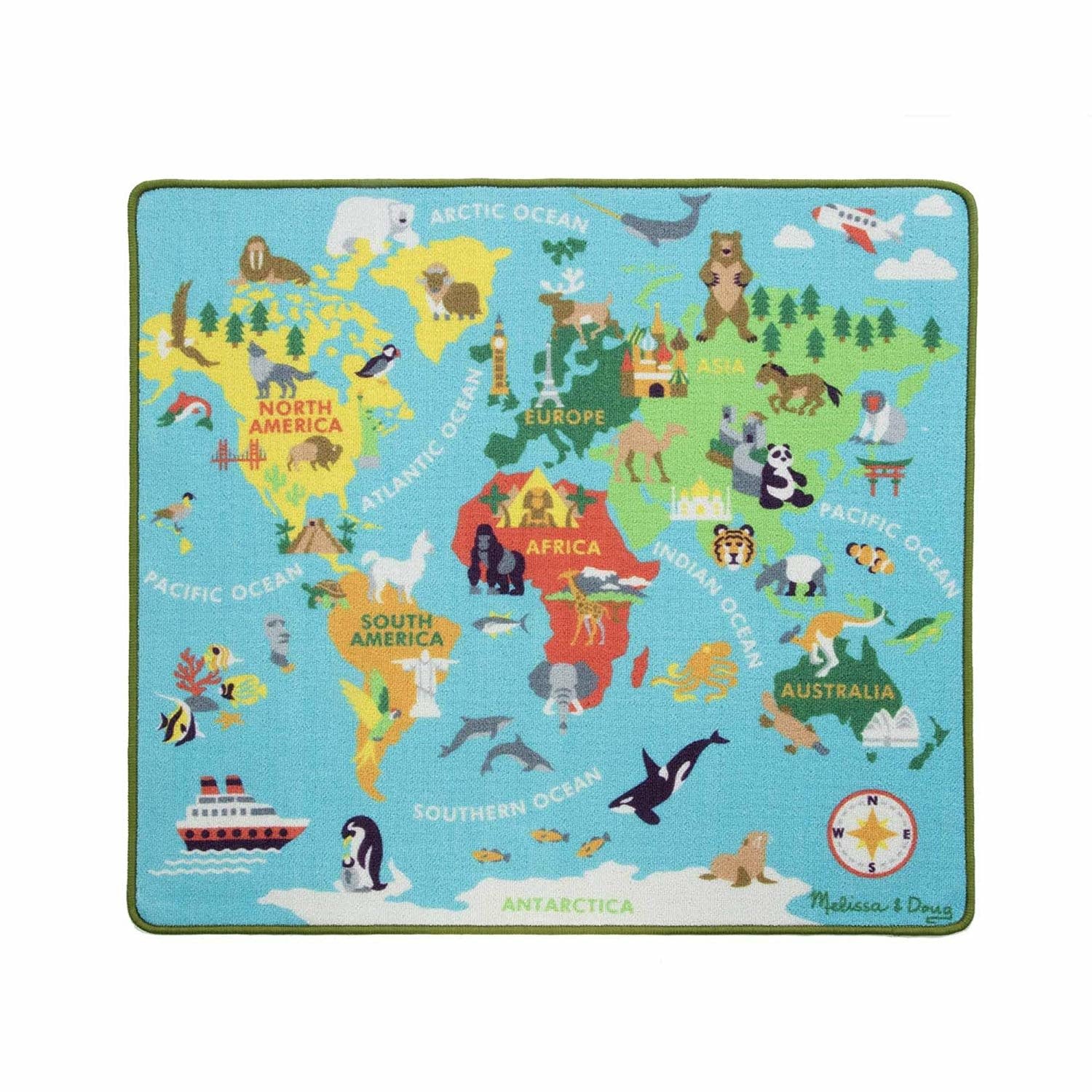 Melissa & Doug Round The World Travel Activity Rug