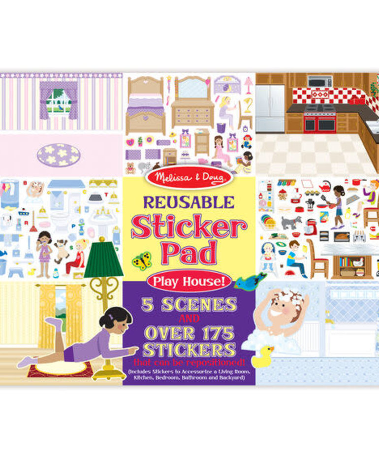 Melissa & Doug Reusable Sticker Pad-Play House