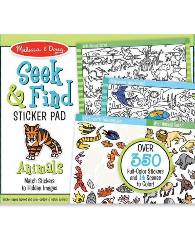 Melissa & Doug Seek & Find Sticker Pad-Animals