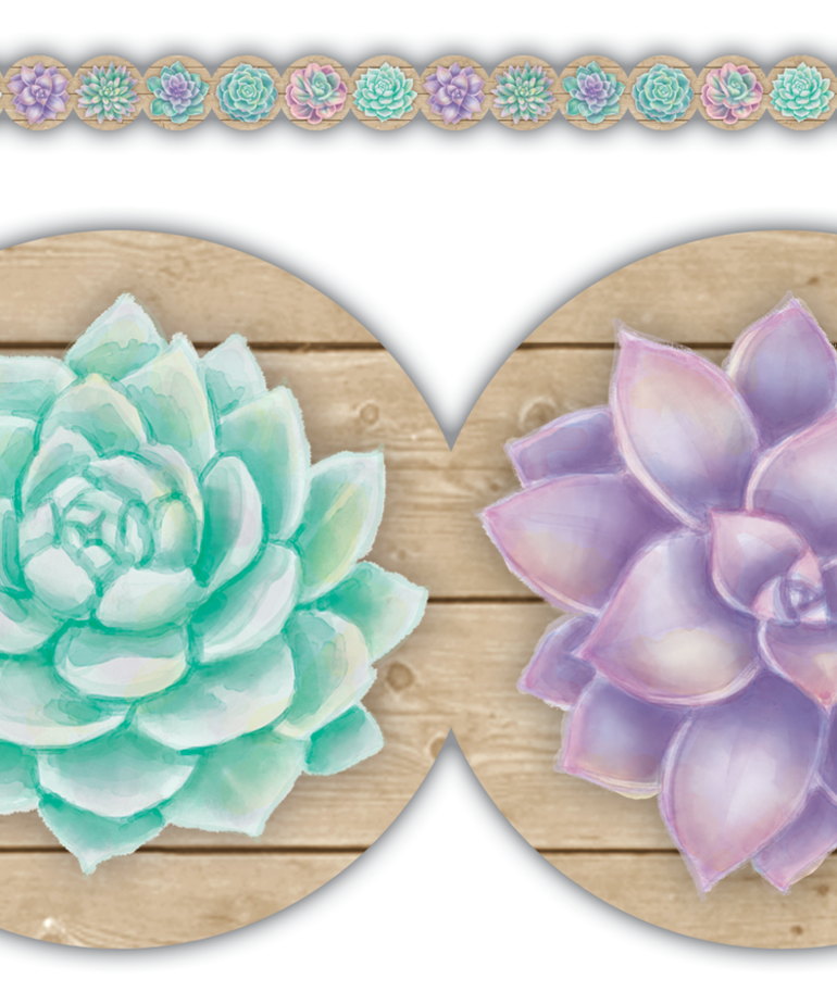 Succulents Border Trim