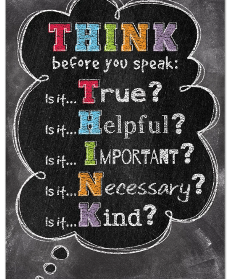 Think Before You Speak-Poster