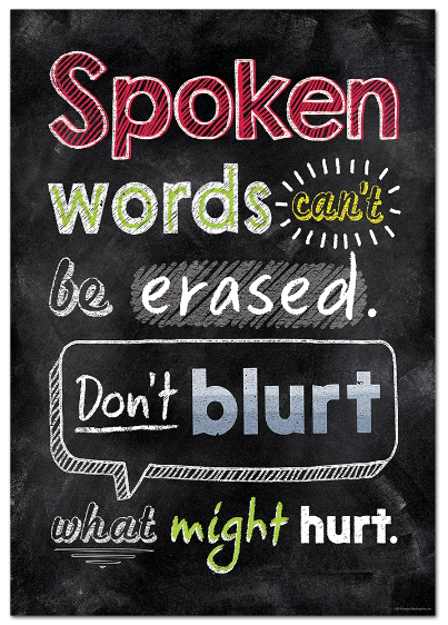 Spoken Words Can't Be Erased...-Poster