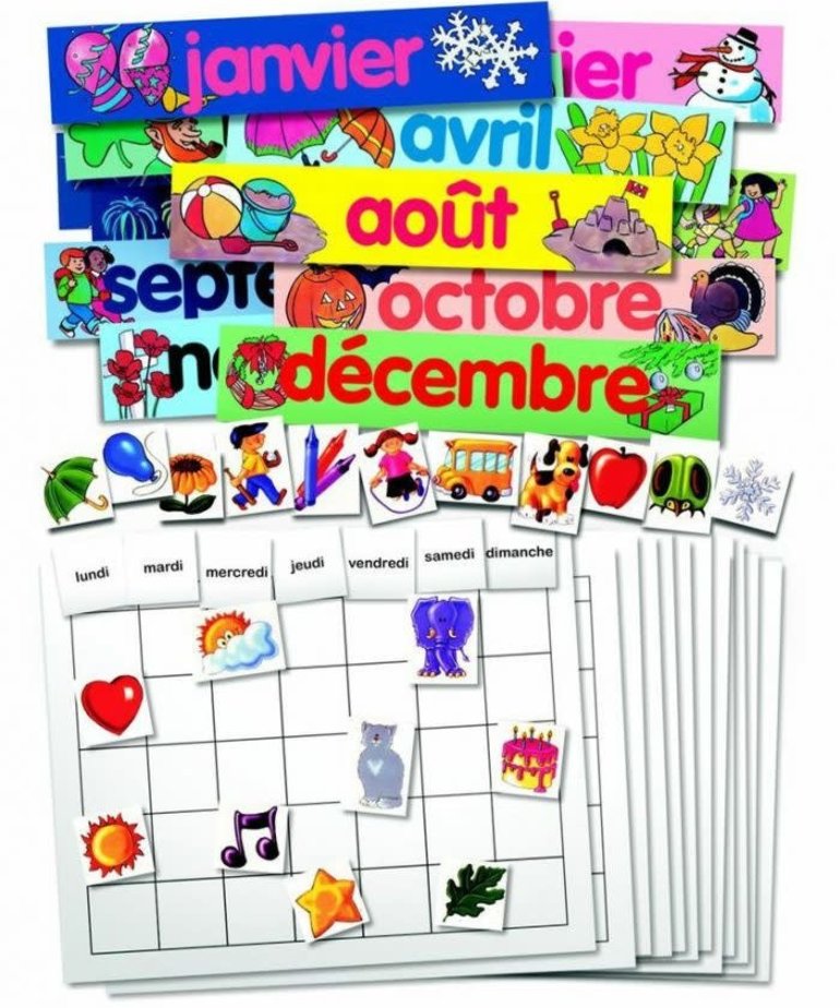 French Calendar Set