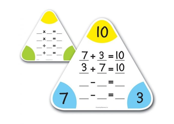 Learning Resources Write & Wipe Fact Family Boards