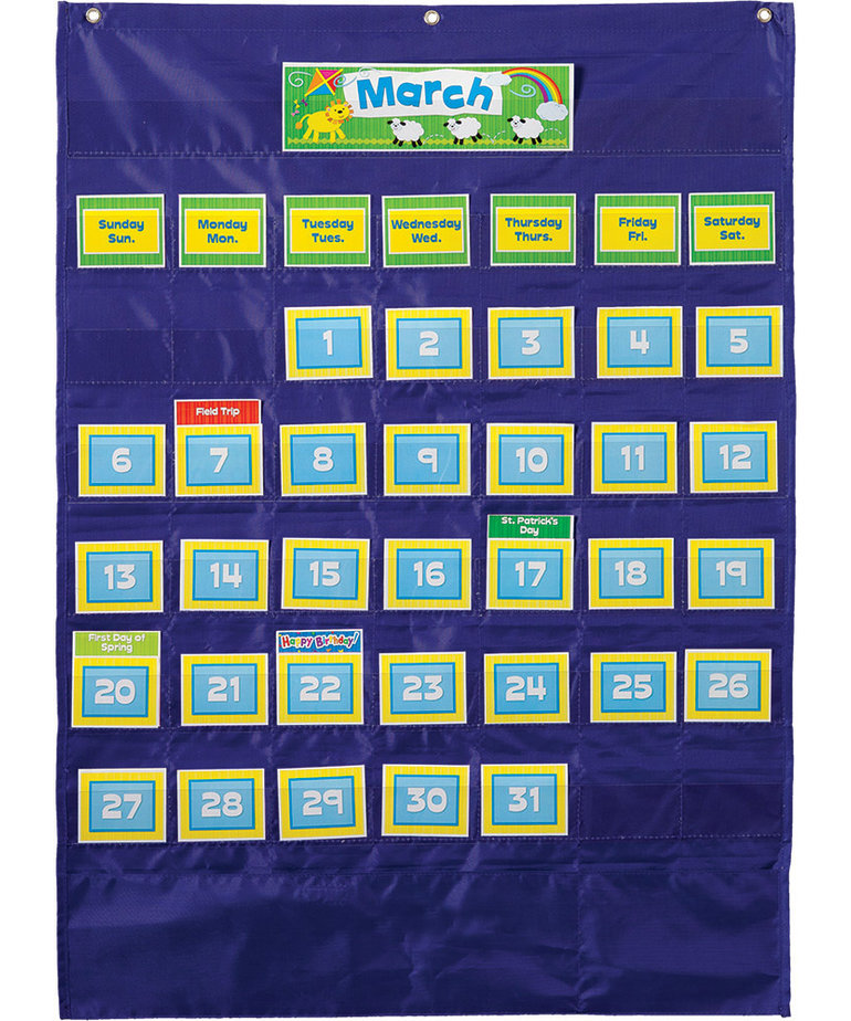 Deluxe Calendar Pocket Chart