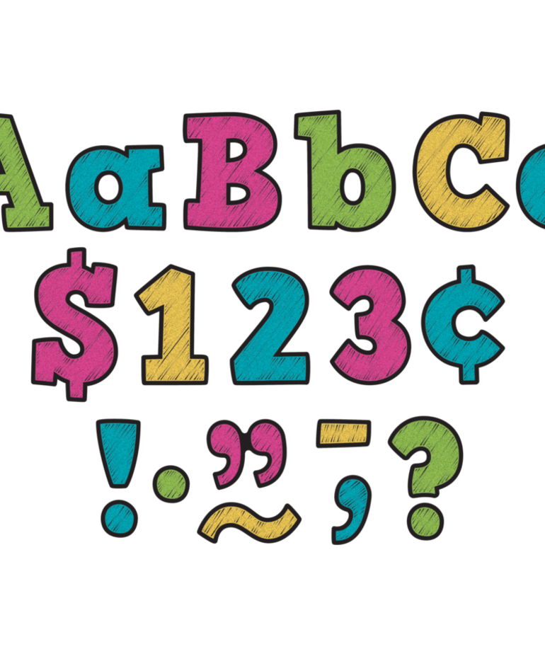 Chalkboard Brights 3" Letters