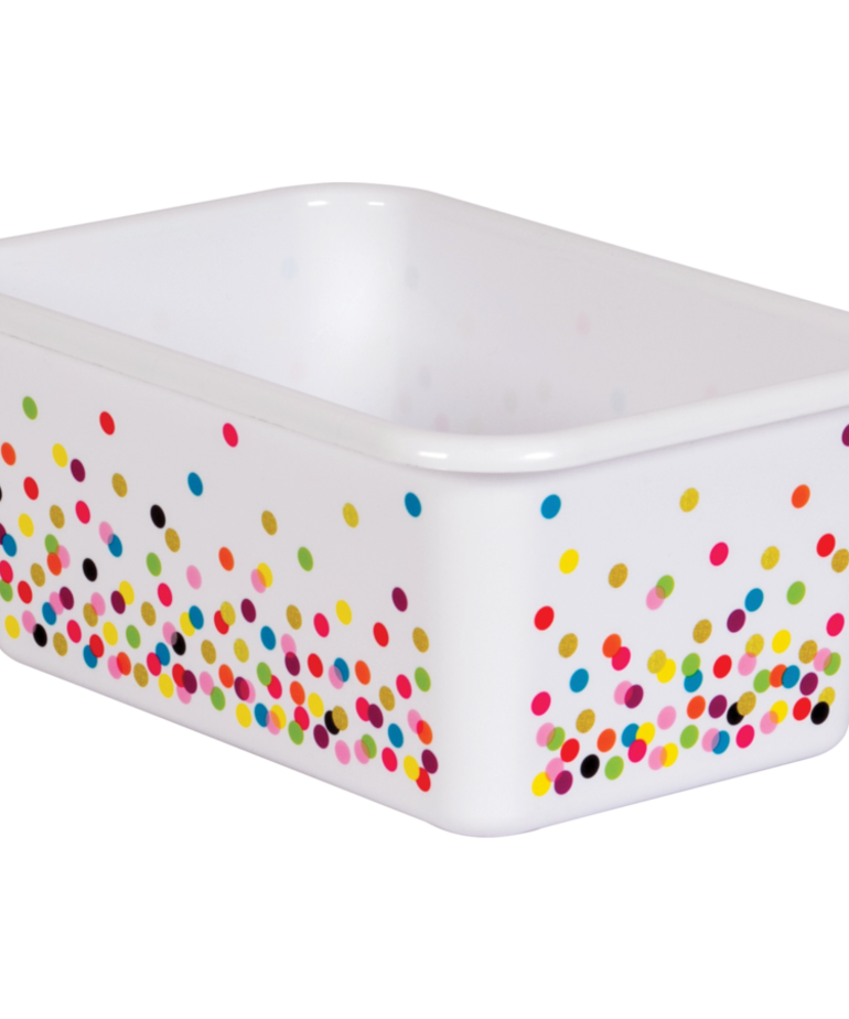 Confetti Small Plastic Storage Bin