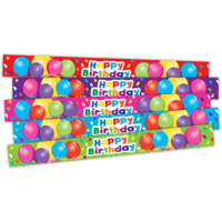 Happy BIrthday Balloons Slap Bracelets