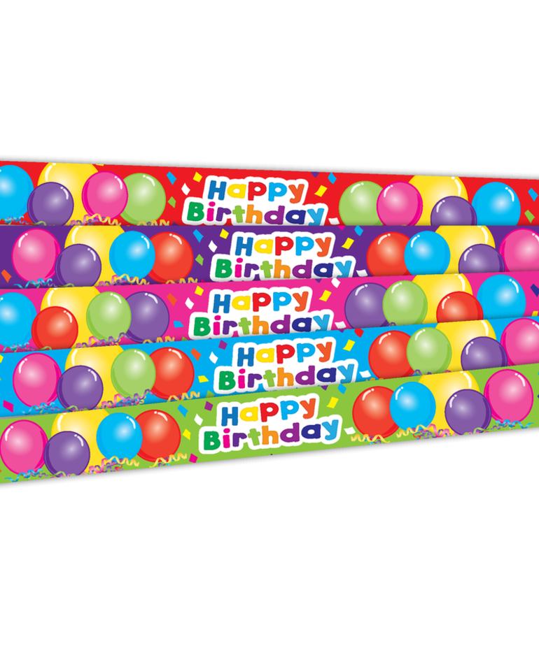 Happy BIrthday Balloons Slap Bracelets