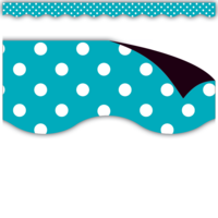 Teal Polka Dot Magnetic Border