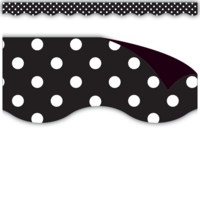 Black Polka Dot Magnetic Border