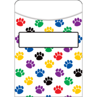Paw Print Library Pockets