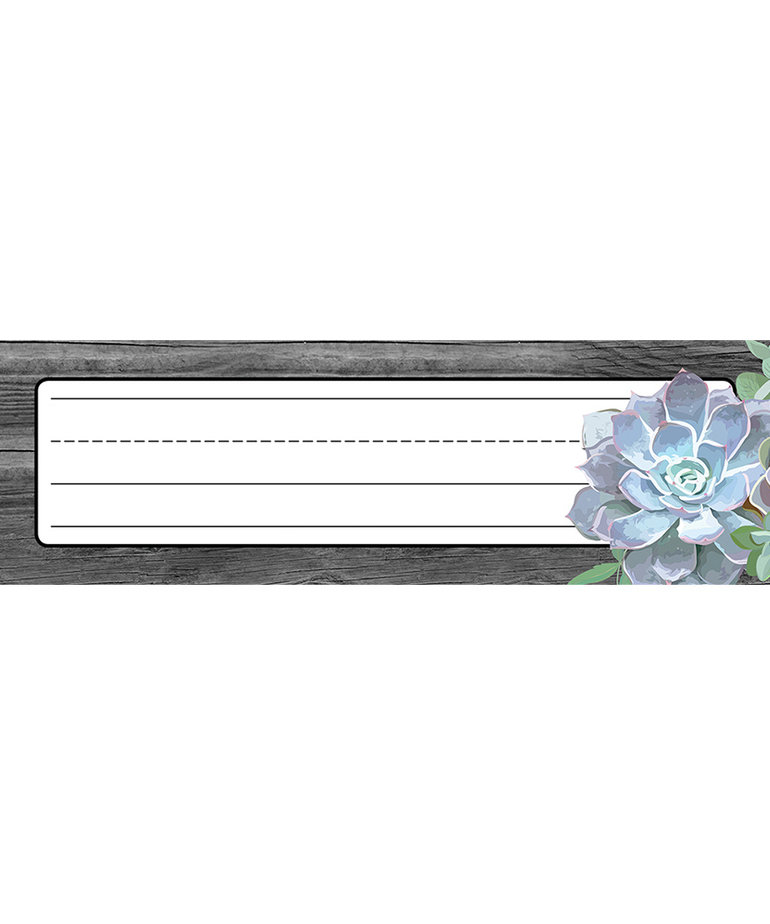 Simply Stylish Succulent Nameplate