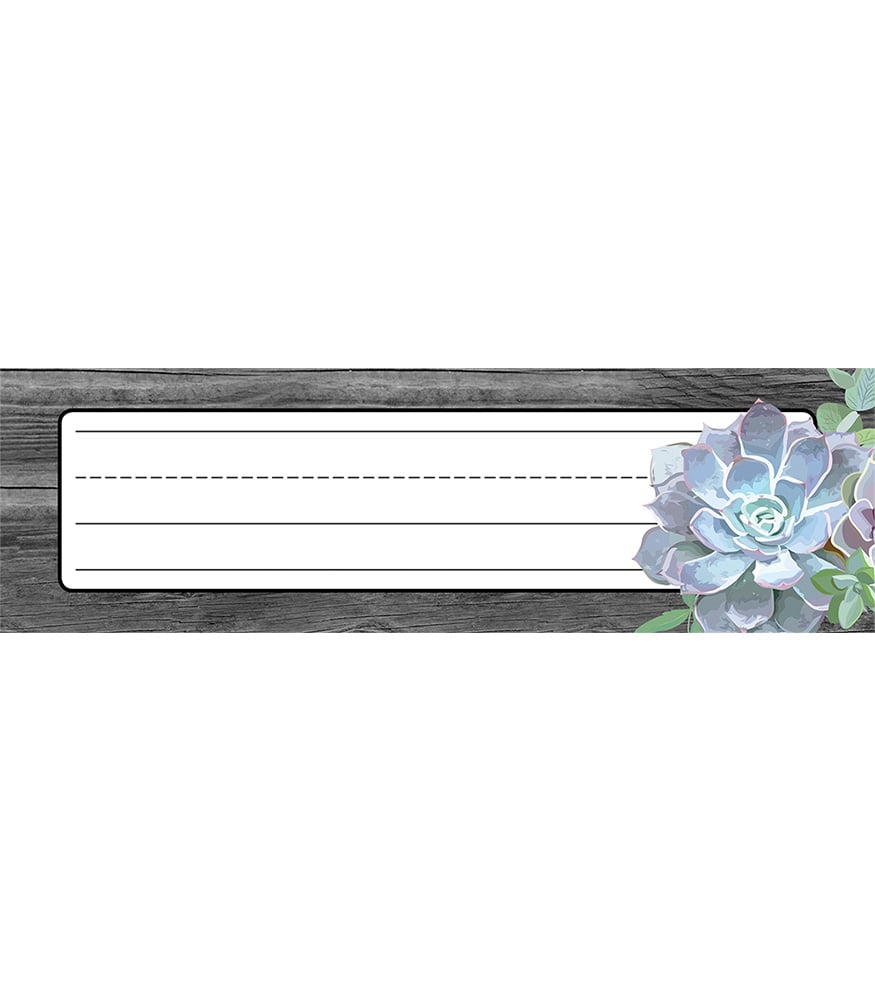 Simply Stylish Succulent Nameplate