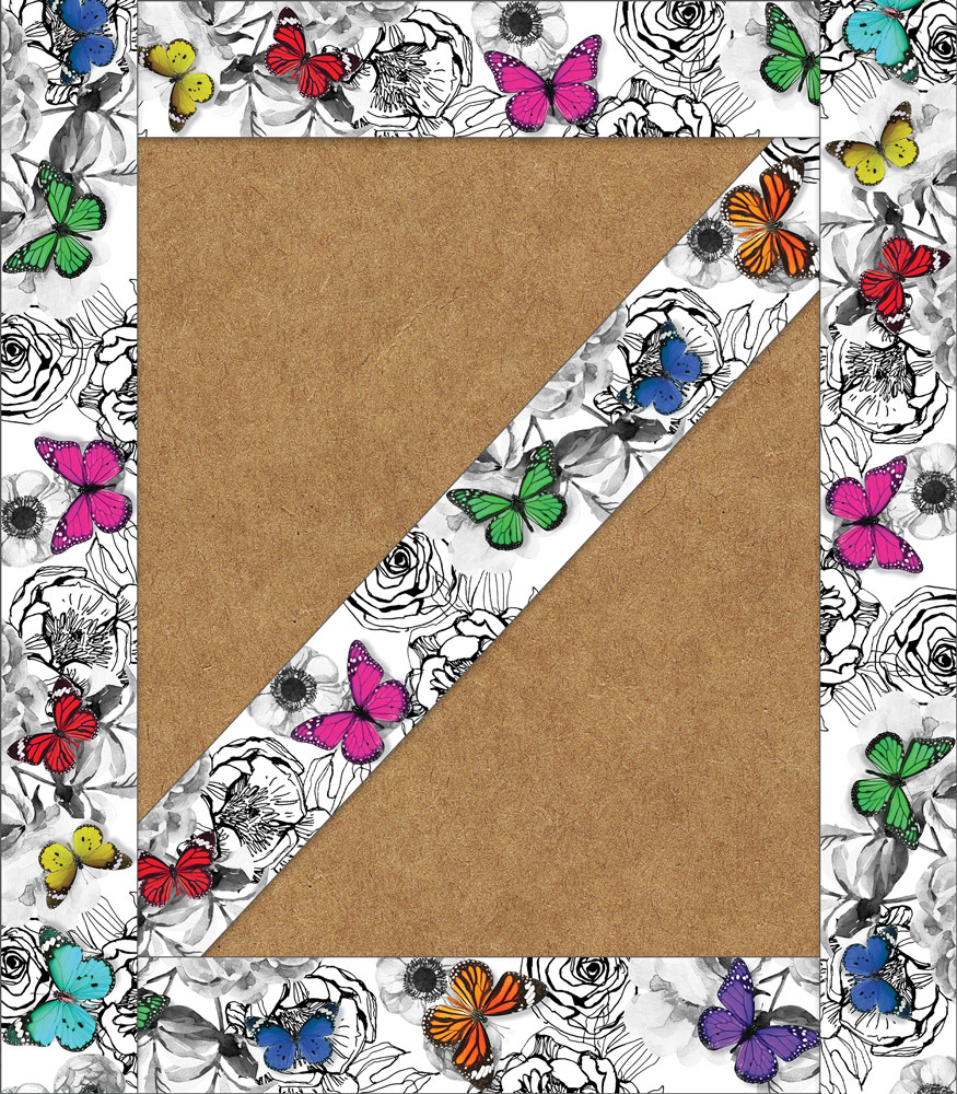 Woodland Whimsy  Butterfly Straight Border