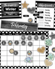 Simply Stylish Succulent Calendar Bulletin Board