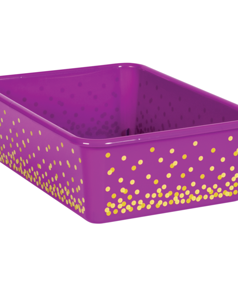 Purple Confetti Large Storage Bin
