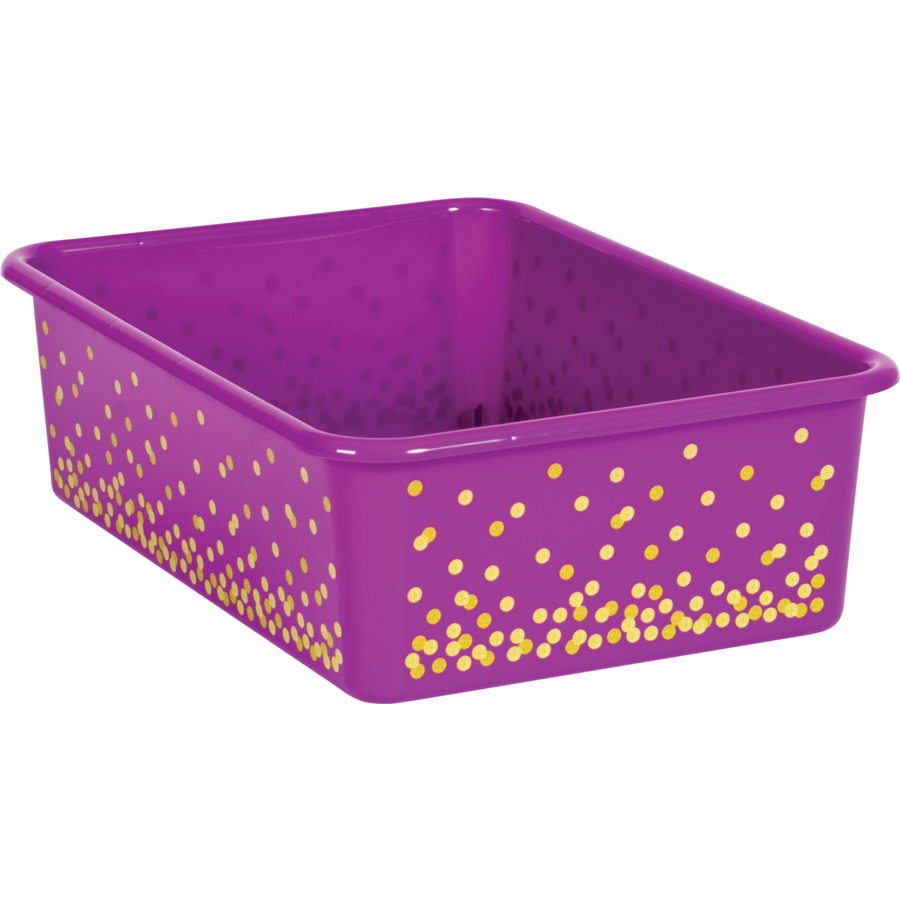 Purple Confetti Large Storage Bin