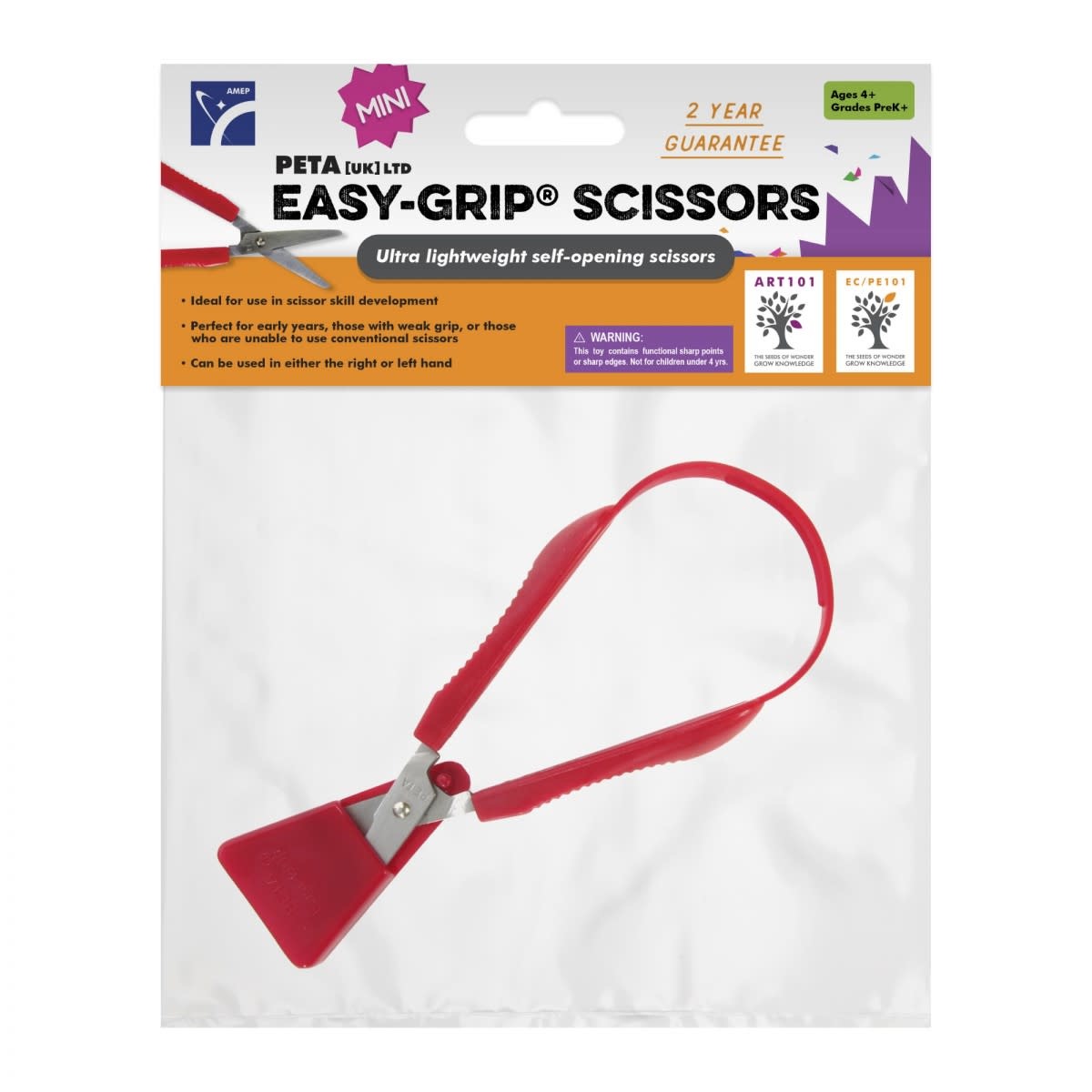Mini Easi-Grip Scissors (Red)