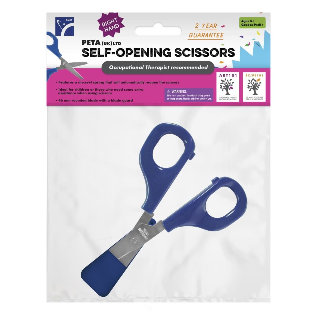 Self-Opening Scissor (Right/Blue)
