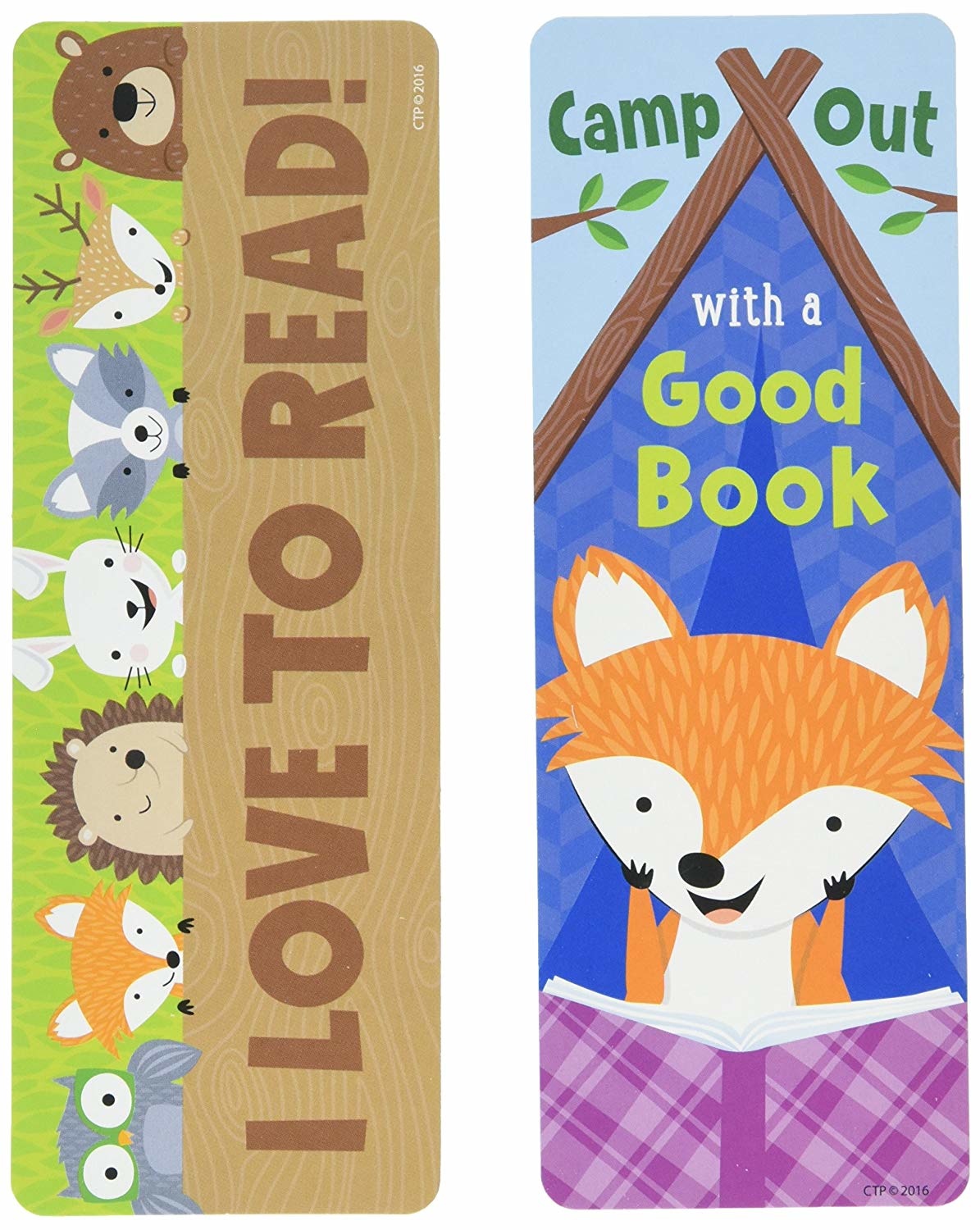 Woodland Friends Camp Out Bookmarks