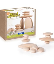 River Stones Wooden Stackers