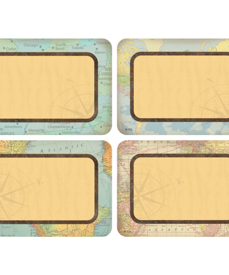 Travel The Map Name Tags/Labels