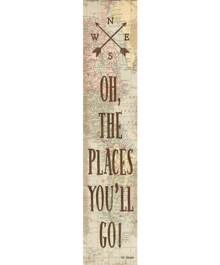 Travel The Map Oh the Places You'll Go Banner