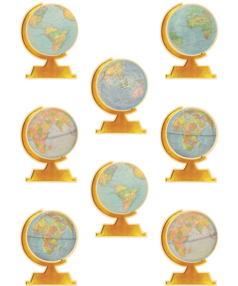 Travel The Map Globe Accents