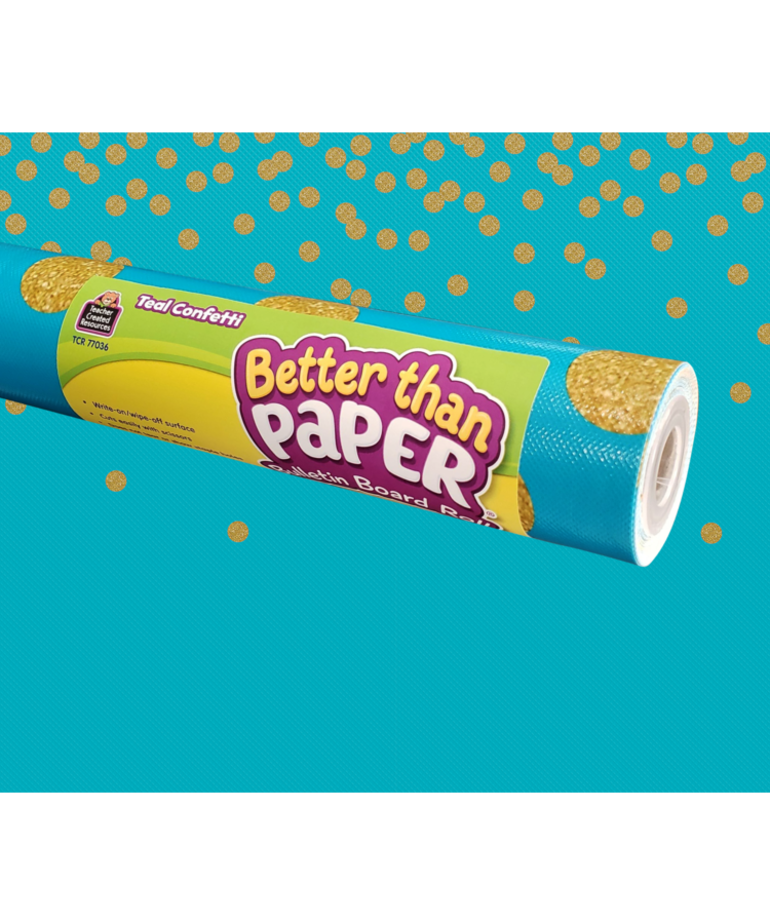 Better Than Paper- Teal Confetti