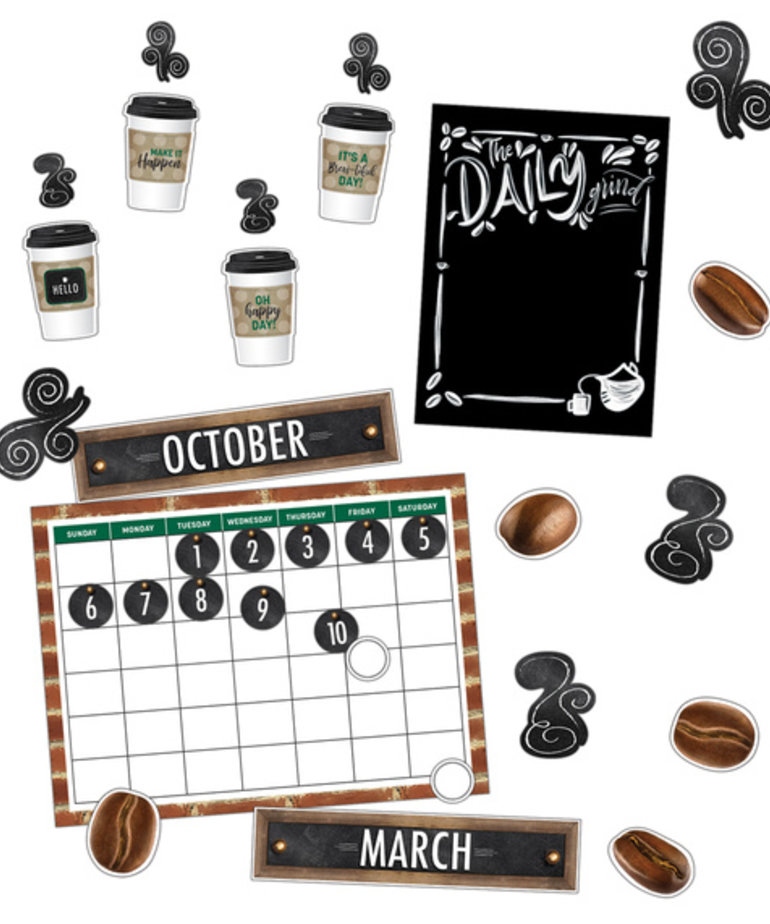 Industrial Cafe Calendar Bulletin Board Set