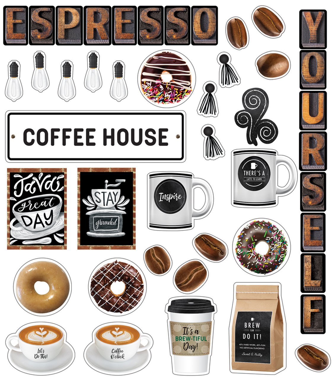 Industrial Cafe Espresso Yourself Mini Bulletin Board