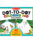 Dot to Dot Coloring Pad-Wild Animals