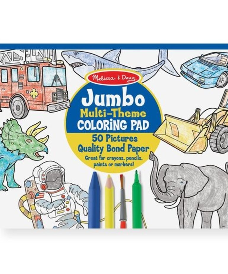 Jumbo Coloring Pad (Blue)
