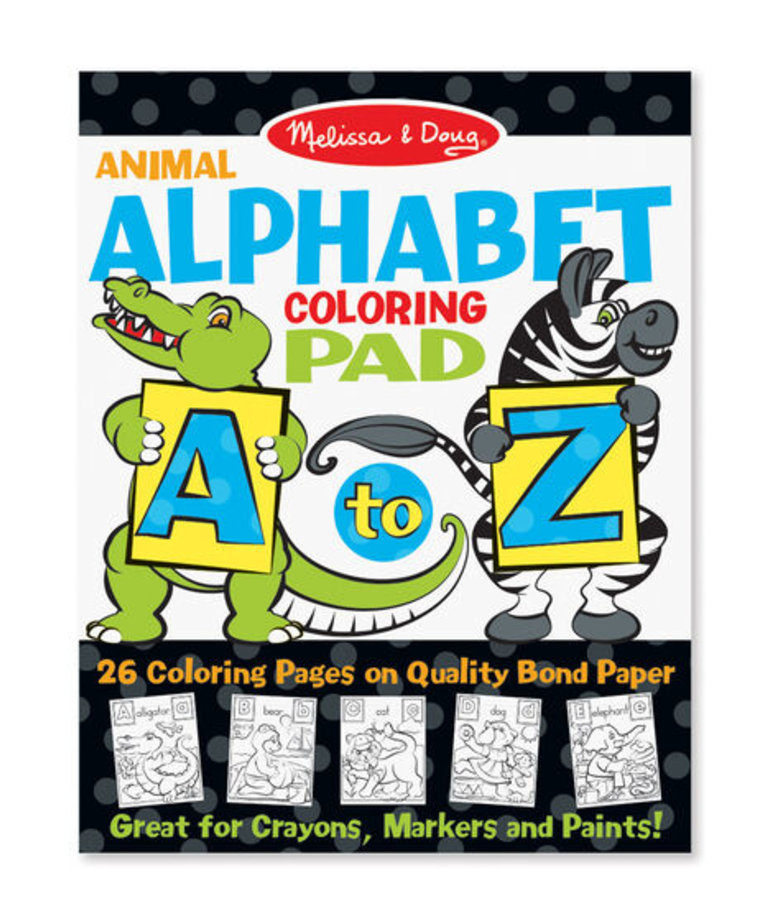 Animal Alphabet Coloring Pad