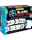 Write On/Wipe Off: 52 Blank Puzzle Pieces