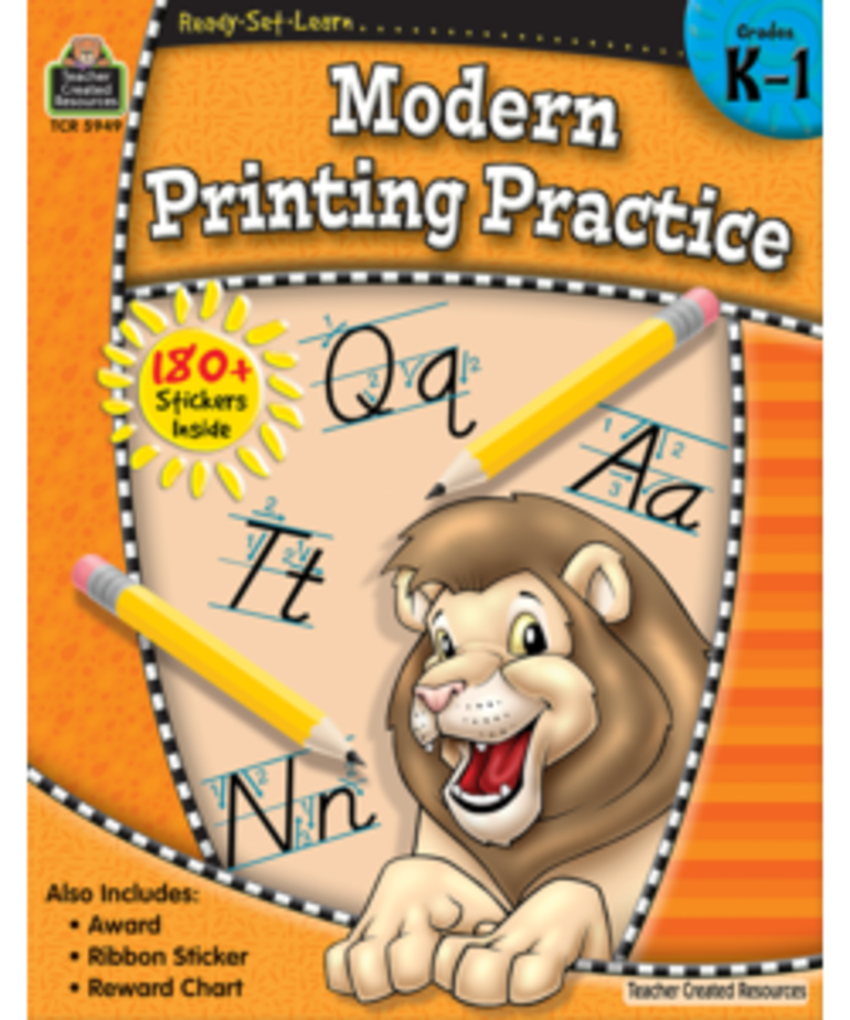 Ready-Set-Learn: Modern Printing Practice Gr K-1