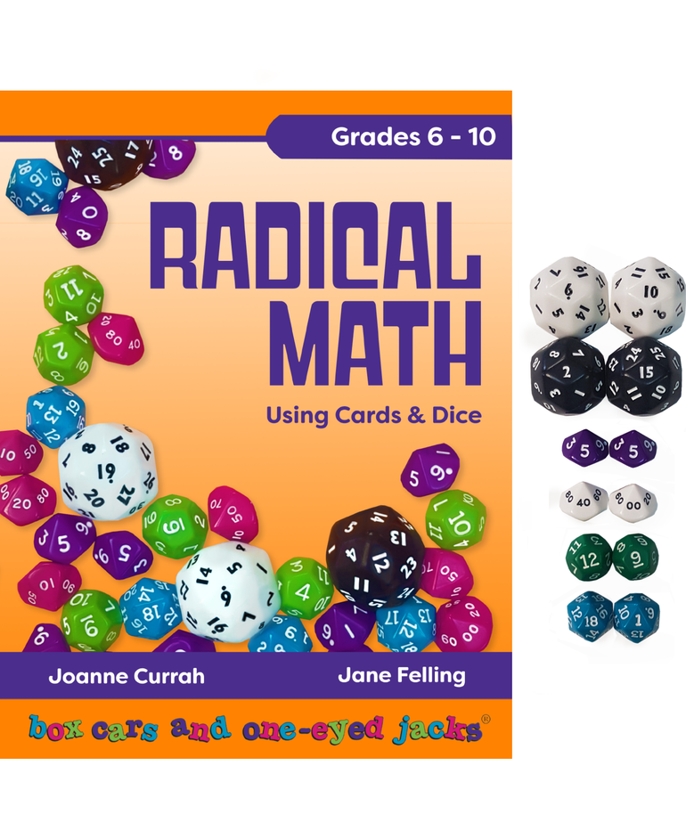 Radical Math Book with Dice